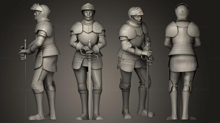 Military figurines (Castle of Blois, STKW_0032) 3D models for cnc